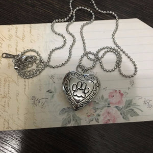 Necklace Photo Memory Pet Paw