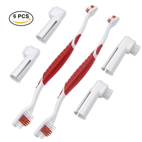 Dog Cat Cleaning Toothbrushes 6PCS